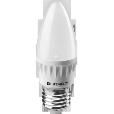 Лампа светодиодная LED 8вт E27 теплый матовая свеча