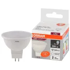                  Лампа светодиодная LED 10 Вт GU5.3 4000К 800Лм спот 220 В (замена 75Вт) OSRAM
               
