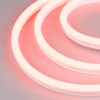 Лента светодиодная герметичная WAVE-SIDE-A120-12x25mm 230V Red (12 W/m, IP67, 50m, wire x2) (ARL, Грибовидная форма)