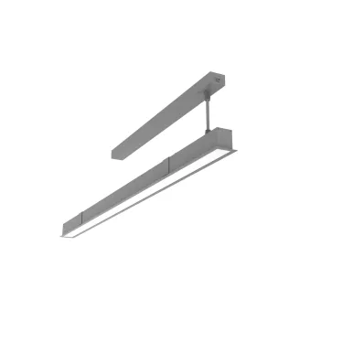 Cветильник cветодиодный Angusta Intus 1518x50x65мм встраиваемый 30 Вт 4000 К CRI 90 IP40 RAL7045 серый муар с рассеивателем опал, диммируемый по протоколу DALI