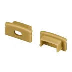 Заглушка LINE-1708 GOLD с отверстием (пластик)