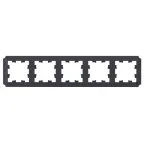                  ATLASDESIGN ANTIQUE 5-постовая рамка, универсальная, КАРБОН
               