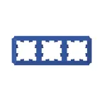                  ATLASDESIGN ANTIQUE 3-постовая рамка, универсальная, АКВАМАРИН
               