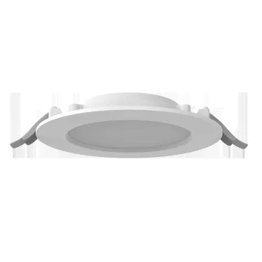 Светильник светодиодный DL-01 Slim 160 мм 15 Вт 3000 K CRI90 176x39 мм IP65/40 RAL9003 белый муар с рассеивателем опал