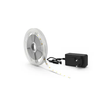 Лента светодиодная LED 2835/60-SMD 6 Вт/м 600 лм/м 3000К DC 12В IP65 8мм комплект лента и драйвер (блистер 5м) Basic Gauss