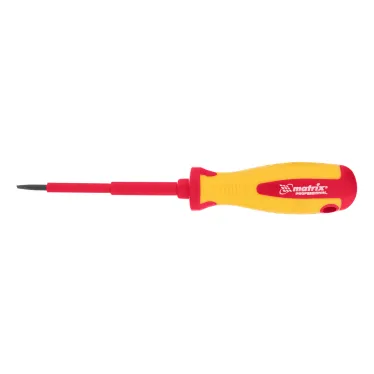 Отвертка Insulated до 1000 В, SL3,0x80 мм, CrMo, 2к рукоятка