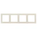                  Стокгольм Рамка 4-местная белая
               