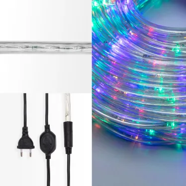 Набор дюралайта LED фиксинг (2W) – мульти (RYGB), 24 LED/м, 10 м в наборе