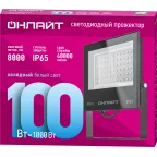 Прожектор светодиодный ДО-100w OFL-03-100-6.5K-BL-IP65-LED ОНЛАЙТ