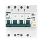                  Выключатель автоматический дифференциальный 3P+N 6А 100мА AC х-ка C ДИФ-103 6кА
               