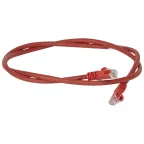Патч-корд категория 6 U/UTP красный LSZH (1м)