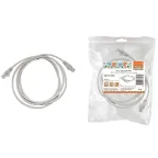 Патч-корд народный U/UTP Cat 5e 4PR 24AWG PVC, литой 1 м, серый | SQ0115-0002 | TDM