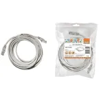 Патч-корд народный U/UTP Cat 5e 4PR 24AWG PVC, литой 5 м, серый | SQ0115-0006 | TDM