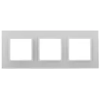                  Рамка на 3 поста, стекло, Эра Elegance, белый+бел, 14-5103-01
               