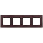                  Рамка на 4 поста, стекло, Эра Elegance, бордо+антр, 14-5104-25
               