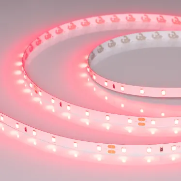 Лента светодиодная RT-A60-8mm 24V Ruby (4.8 W/m, IP20, 5m) (ARL, 60 LED/m)