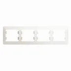                  GLOSSA Рамка 4 поста горизонтальная перламутр
               