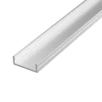 Профиль алюминиевый для LED ленты AC230V накладной2440х18,5х8 мм (максимальная ширина ленты 14,9 мм)c комплектом стальных монтажных скоб (8 шт.)