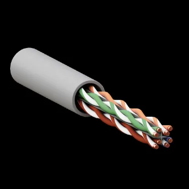 Кабель витая пара TERACOM PRO Cat.6 U/UTP 4 пары solid 23AWG нг(А)-HF серый упак. 305м | TRP-6UTP-04LSH-GY-IN3 | EKF