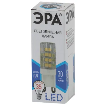 Лампа светодиодная LED JCD-3,5W-CER-840-G9 (диод, капсула, 3,5Вт, нейтр, G9) (100/1000/30000)