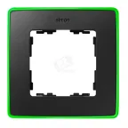                  Рамка на 1 пост светло-зеленый - графит
               