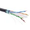 Информационный кабель экранированый F/UTP 4х2 CAT6, PE, чёрный | RN6FUPE3BK | DKC
