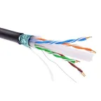 Информационный кабель экранированый F/UTP 4х2 CAT6, PE, чёрный | RN6FUPE3BK | DKC