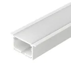 Профиль с экраном SL-LINIA62-F-2500 WHITE+OPAL (ARL, Алюминий)
