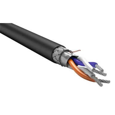 ITK Кабель RS-485 1х2х0,6 нг(А)-HF черный (200м) | RC3-RS485-01-SF-2209 | ITK