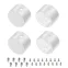 Заглушка WPH-FLEX-D22-360deg WHITE ALU глухая (ARL, металл)
