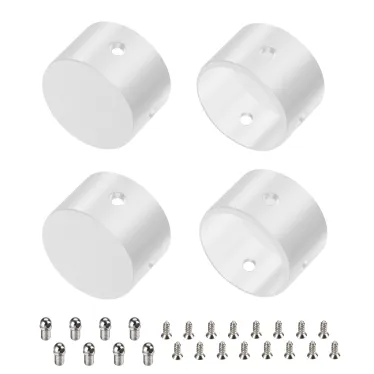 Заглушка WPH-FLEX-D22-360deg WHITE ALU глухая (ARL, металл)
