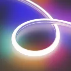 Лента светодиодная герметичная DMX MOONLIGHT-TOP-B84-16x15mm 24V RGB-PX7 360deg (18 W/m, IP67, 5m, wire x2) (ARL, Вывод боковой, 3 года)