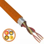Кабель огнестойкий REXANT КПСЭнг(А)-FRLS 2x2x0,75 мм², бухта 200 м |01-4910-1 | REXANT