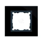                  Рамка на 4 поста, S82N, чёрный - графит (стекло)
               