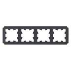                  ATLASDESIGN ANTIQUE 4-постовая рамка, универсальная, КАРБОН
               