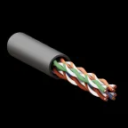                  Кабель витая пара TERACOM PRO Cat.5E U/UTP 4 пары solid внешний 24AWG черный упак. 305м | TRP-5EUTP-04PE-BK-OUT3 | EKF
               