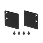 Комплект заглушек WALL-2228 BLACK (ARL, металл)