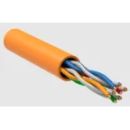 Витая пара U/UTP кат 5E 4х2х24AWG solid LSZH нг(А)-HF оранжевый 305м РФ/Т