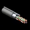 Кабель витая пара TERACOM PRO Cat.5E F/UTP 4 пары solid 24AWG 1,2 мм черный катушка 305м | TRP-5EFTP-04PE-BK-OTW3 | EKF