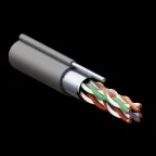 Кабель витая пара TERACOM PRO Cat.5E F/UTP 4 пары solid 24AWG 1,2 мм черный катушка 305м | TRP-5EFTP-04PE-BK-OTW3 | EKF