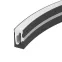 Профиль силиконовый WPH-FLEX-0612-SIDE-S8-10m BLACK (ARL, силикон)
