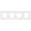 ATLASDESIGN 4-постовая РАМКА, универсальная, ЛОТОС