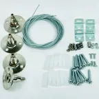 Крепления для светодиодных панелей серии PROM-3 UFL-H01 SILVER 100 POLYBAG