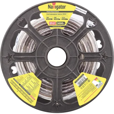 Лента светодиодная NLS-3528WW60-4.8-IP67-220V