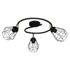                  Светильник Кристаль 131 черн. муар НПБ 01-3х60-224 Е27 потолочный
               