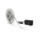 Лента светодиодная LED 2835/120-SMD 14.4 Вт/м 1400 лм/м 3000К DC 12В IP20 8мм комплект лента и драйвер (блистер 5м) Basic Gauss