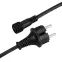 Шнур питания ARD-CLASSIC-BALL-LIVE-1.5м Black (230V, 1.6A) (ARDCL, Закрытый)