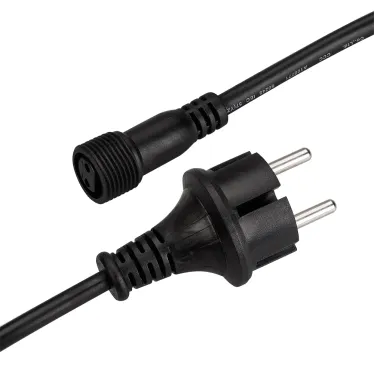 Шнур питания ARD-CLASSIC-BALL-LIVE-1.5м Black (230V, 1.6A) (ARDCL, Закрытый)