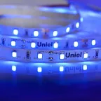                  Лента светодиодная синий свет ULS-M11-2835-60LED/m-8mm-IP20-DC12V-4,8W/m-5M-BLUE PROFI | UL-00004359 | Uniel
               