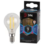 Лампа светодиодная F-LED P45-9w-840-E14 (филамент, шар, 9Вт, нейтр, E14) (10/100/4000)
